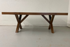 Thumbnail for Custom Wood Dining Table | Wooden X-Legs