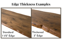 Thumbnail for Solid Wood Table Top with Wide Slab Table Legs