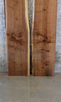 Thumbnail for 2- Live Edge Black Walnut Bookmatched Desk/Table Top Slabs 1071-1072
