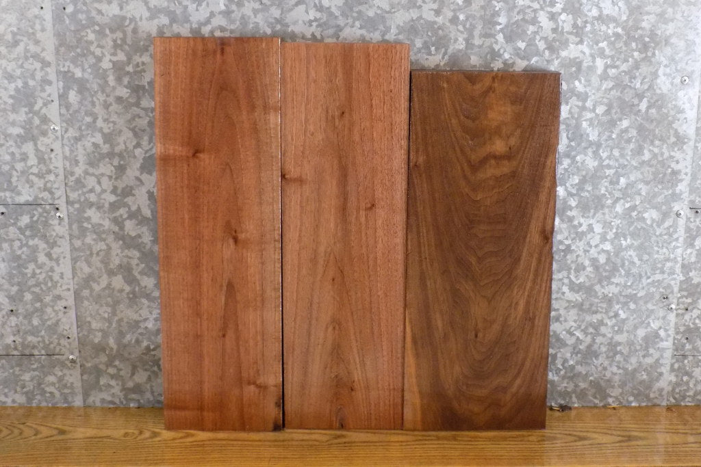 3- Kiln Dried Black Walnut Salvaged Craft/Lumber Pack/Shelf Slabs 11671