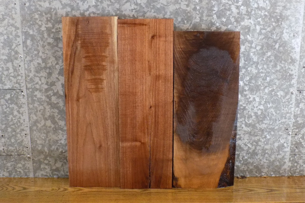3- Kiln Dried Black Walnut Salvaged Craft/Lumber Pack/Shelf Slabs 11671