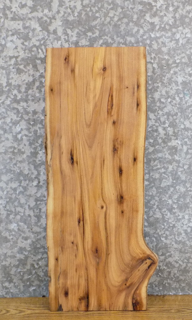 Natural Edge Rustic Elm Floating Vanity/Table Top Wood Slab 13119