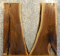 Thumbnail for 2- Live Edge Black Walnut Bookmatched Table Top Slabs CLOSEOUT 1431-1432
