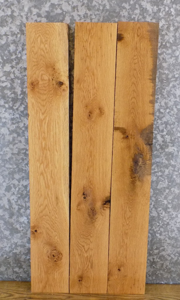 3- Kiln Dried White Oak Rustic Shelf Slabs/Lumber Boards 15029-15031