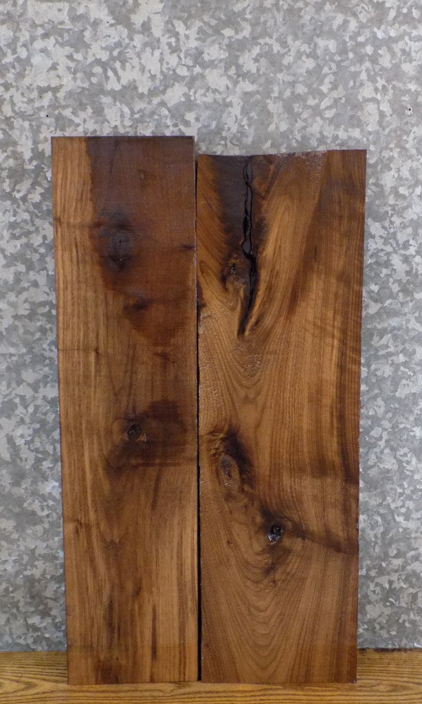 2- Black Walnut Kiln Dried Rustic Shelf Slabs/Lumber Boards 15202-15203
