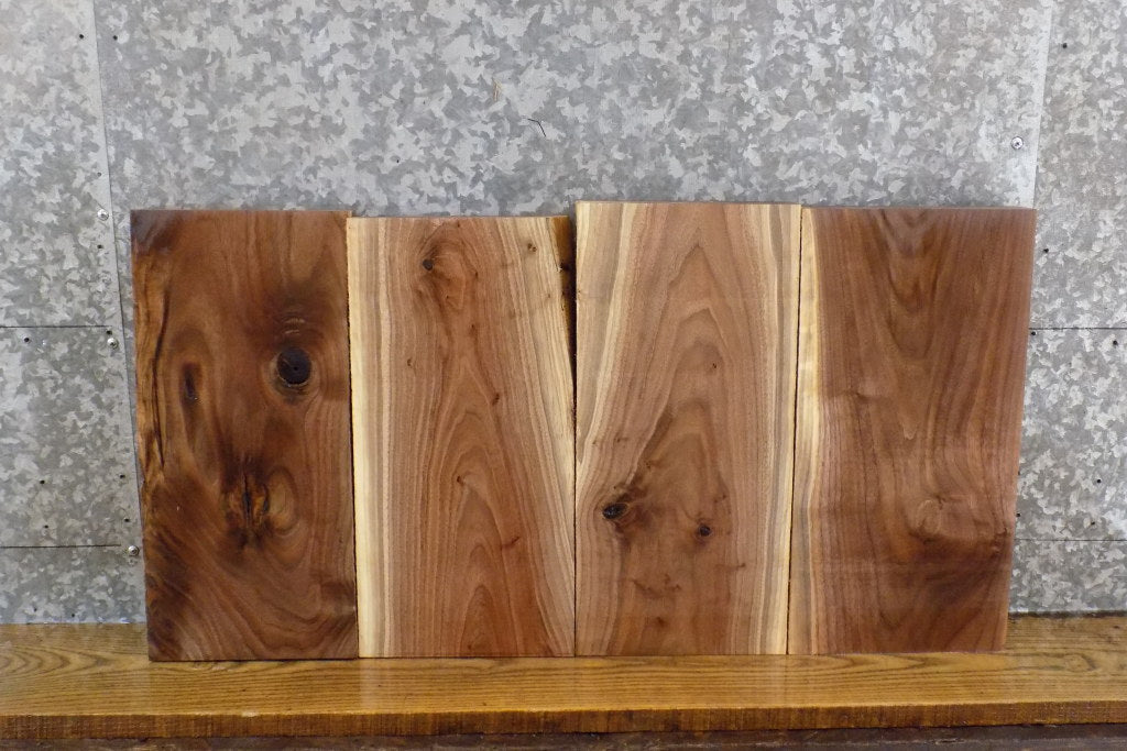 4- Black Walnut Rustic Kiln Dried Craft Pack/Lumber Boards 15634-15637
