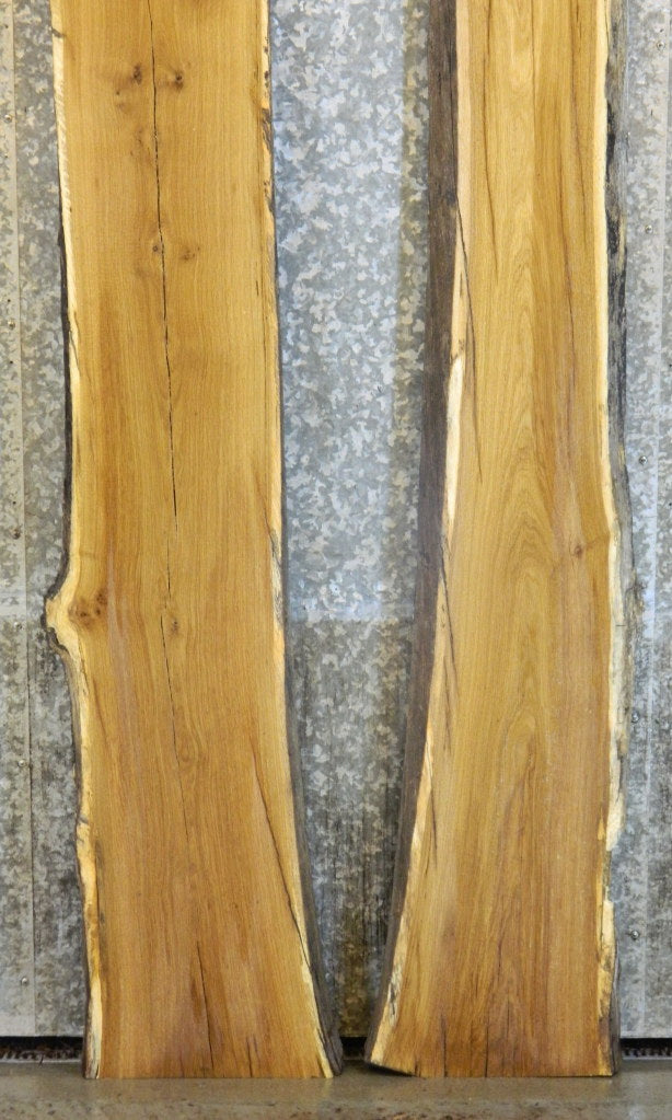 2- Bookmatched White Oak River Table Wood Slabs CLOSEOUT 20685-20686