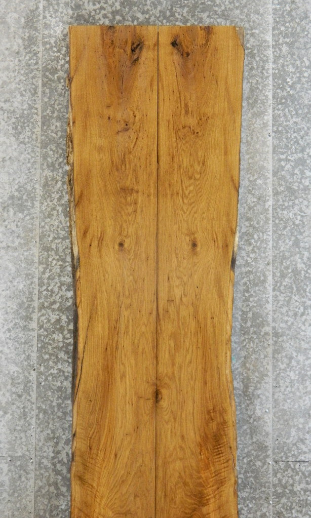 2- Live Edge White Oak Bookmatched Bar Top Slabs CLOSEOUT 291-292
