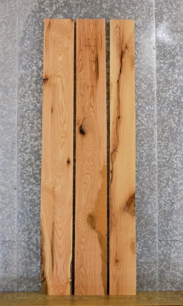 3- Kiln Dried Red Oak Rustic Lumber Boards/Wall Shelf Slabs 30547
