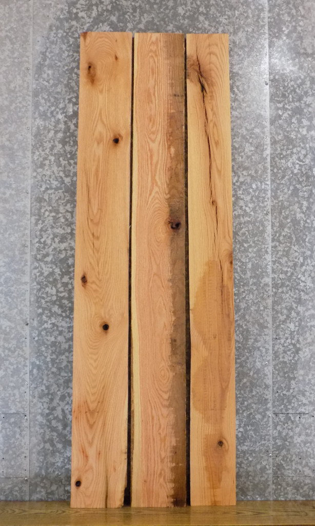 3- Kiln Dried Red Oak Rustic Lumber Boards/Wall Shelf Slabs 30547