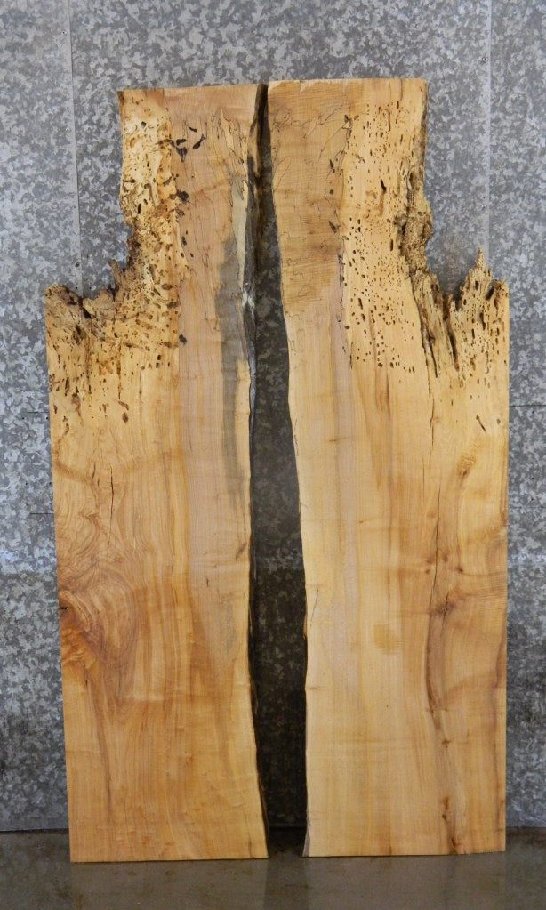 2- Spalted Maple Bookmatched Pond Table Top Slabs CLOSEOUT 39136-39137