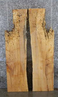 Thumbnail for 2- Spalted Maple Bookmatched Pond Table Top Slabs CLOSEOUT 39136-39137