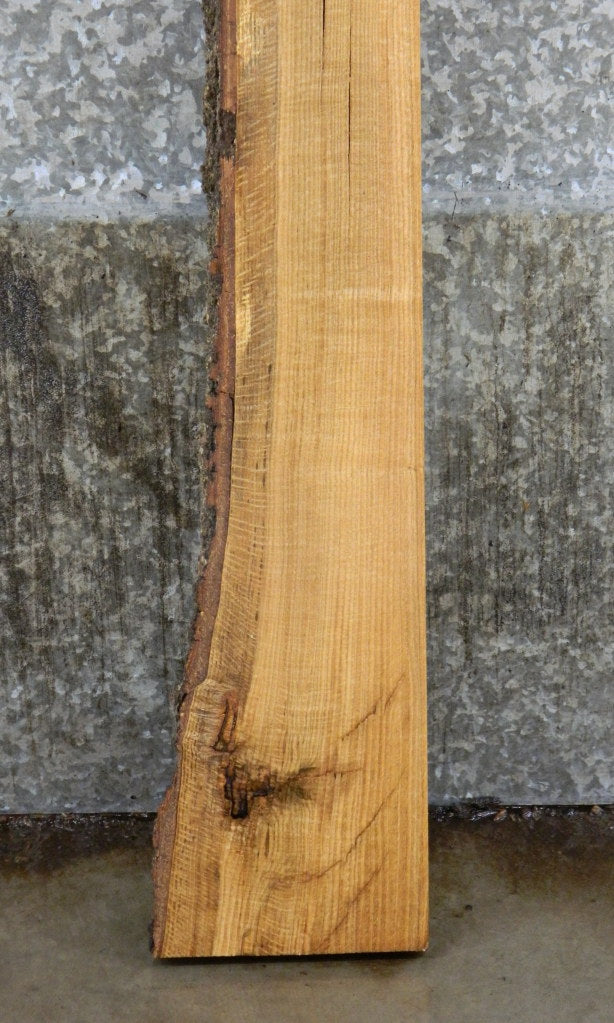 Reclaimed Thick Cut Red Oak Partial Live Edge Mantel CLOSEOUT 39205