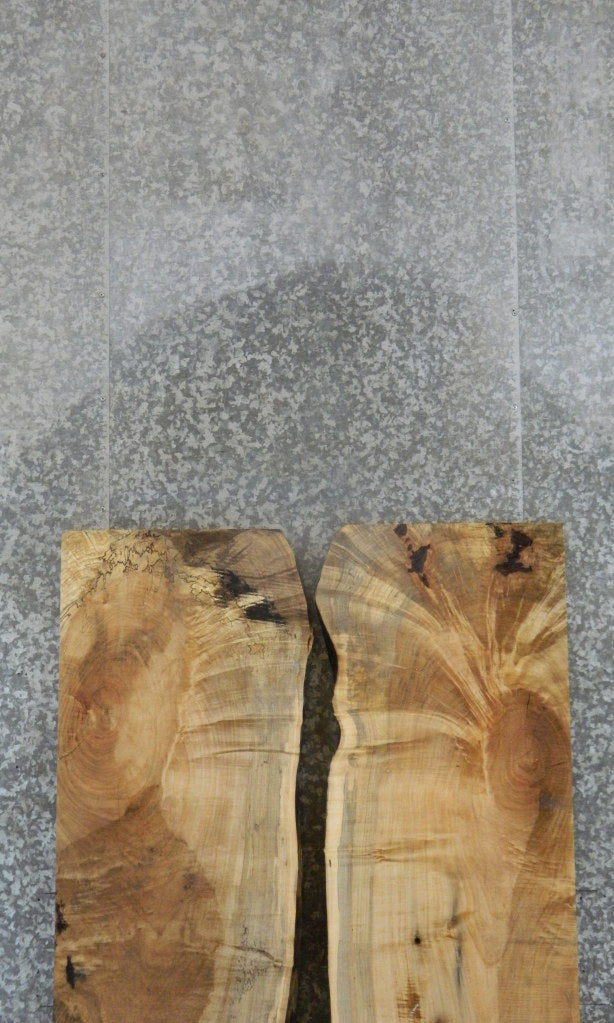 2- Spalted Maple Live Edge Kitchen Table Top Slabs CLOSEOUT 39457-39458