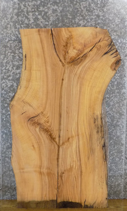 Salvaged Partial Live Edge White Oak Thick Cut Mantel/Slab 40016