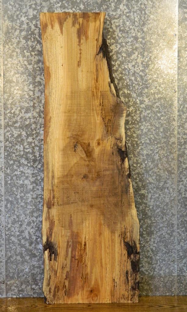 Sofa Table Top Natural Edge Rustic Ash Wood Slab CLOSEOUT 4005