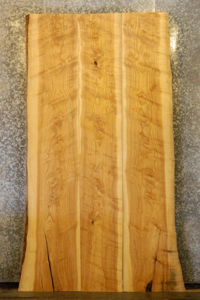 3- Bookmatched Live Edge Ash Dining Table Wood Slabs CLOSEOUT 40647-40649