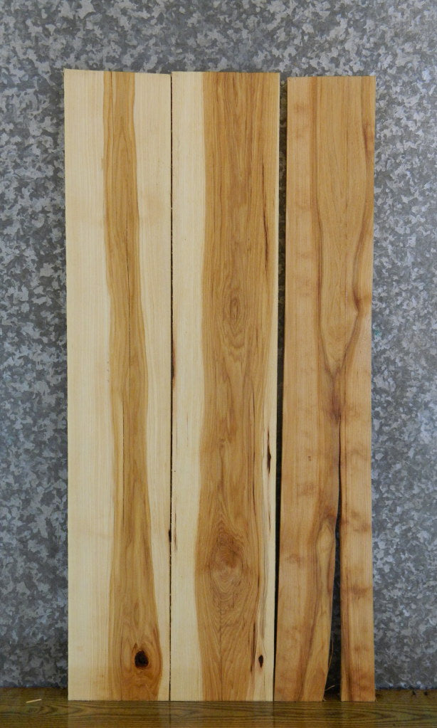 3- Reclaimed Hickory Kiln Dried Lumber Boards/Craft Pack 43876