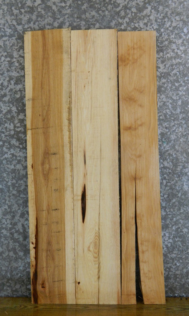 3- Reclaimed Hickory Kiln Dried Lumber Boards/Craft Pack 43876