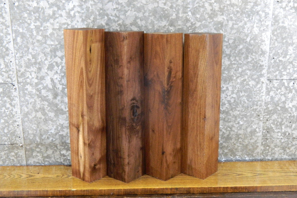 4- Kiln Dried Black Walnut Reclaimed 4x4/Turning Blocks/Blanks 9110