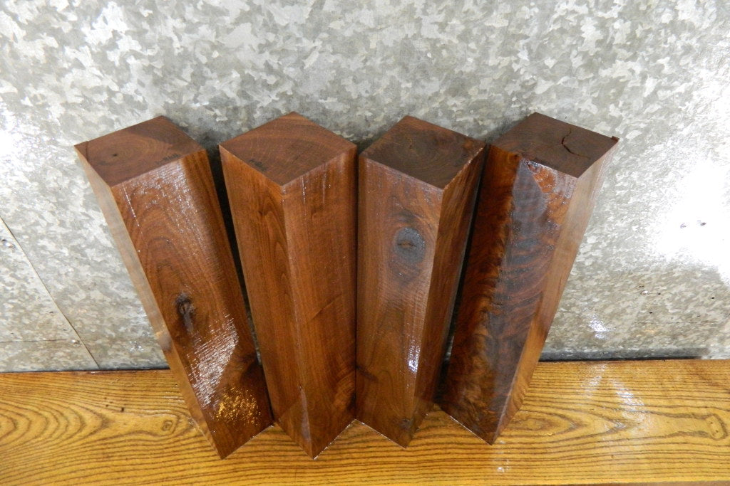 4- Kiln Dried Black Walnut Salvaged 4x4/Turning Blocks/Blanks 9148