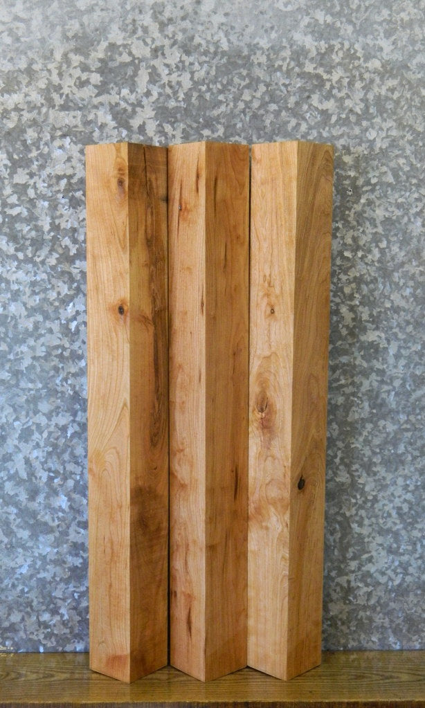 3- Table Legs/Kiln Dried Cherry Rustic 4x4 Turning Blocks 9161
