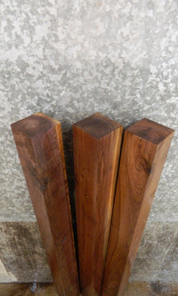 Thumbnail for 3- Black Walnut Kiln Dried Salvaged 4x4 Turning Blanks/Blocks 9204