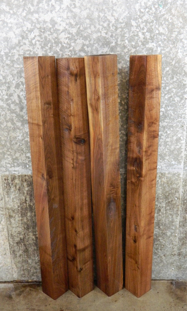 4- Salvaged Black Walnut Kiln Dried 4x4 Turning Blocks/Blanks 9207