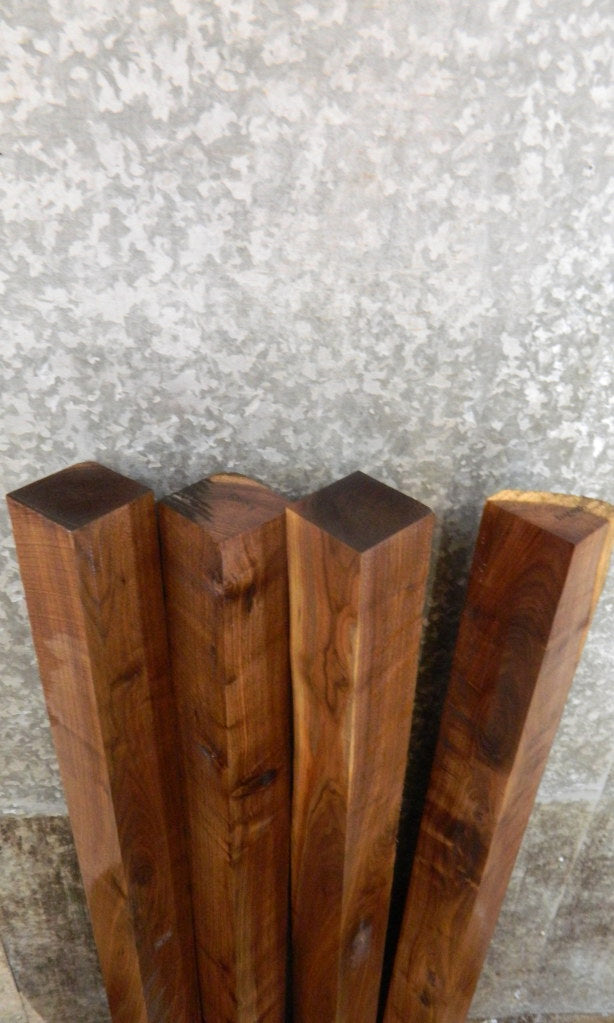 4- Salvaged Black Walnut Kiln Dried 4x4 Turning Blocks/Blanks 9207