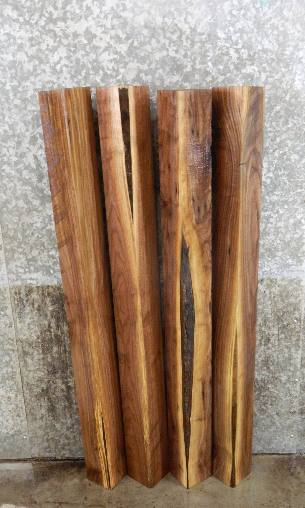 4- Kiln Dried Black Walnut Rustic 4x4 Turning Blocks/Blanks 9209