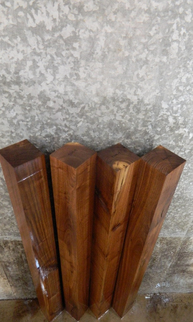4- Kiln Dried Black Walnut Rustic 4x4 Turning Blocks/Blanks 9209