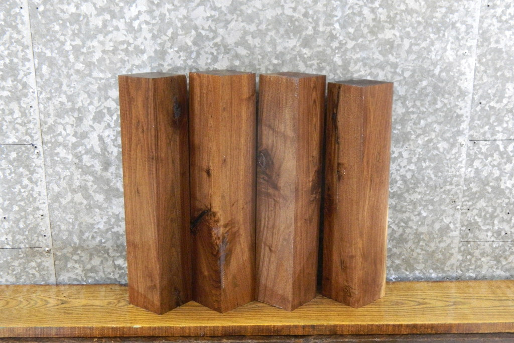 4- Kiln Dried Reclaimed Black Walnut 4x4/Turning Blocks/Blanks 9210