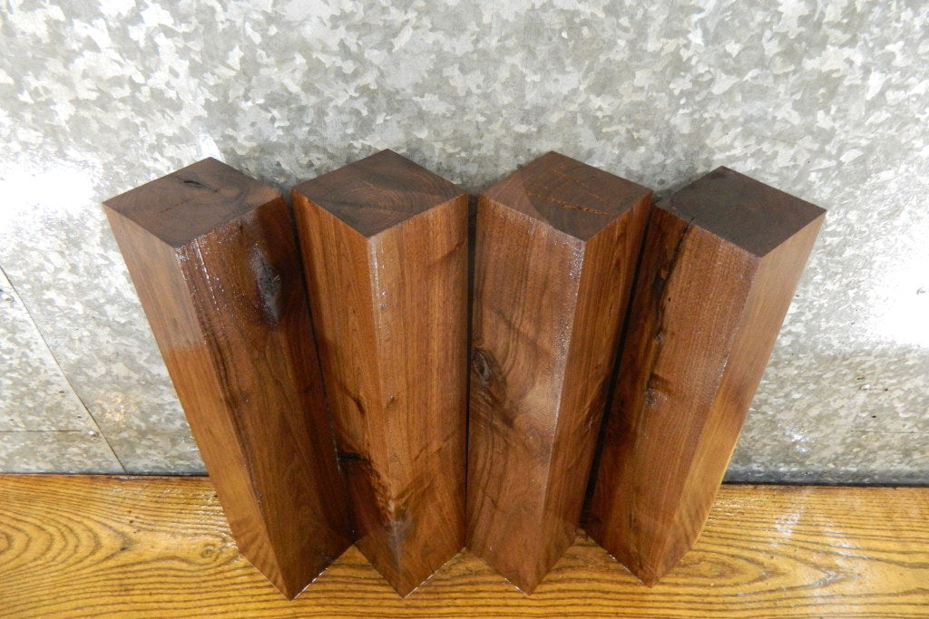 4- Kiln Dried Reclaimed Black Walnut 4x4/Turning Blocks/Blanks 9210