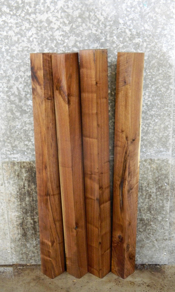 4- Kiln Dried Reclaimed Black Walnut Turning Blocks/Table Legs 9211