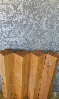 Thumbnail for 4- Kiln Dried Reclaimed Cherry Table Legs/4x4 Turning Blocks 9236