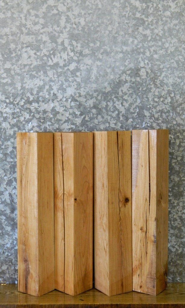 4- 4x4 Turning Blocks/Kiln Dried Cherry Rustic Table Legs 9239