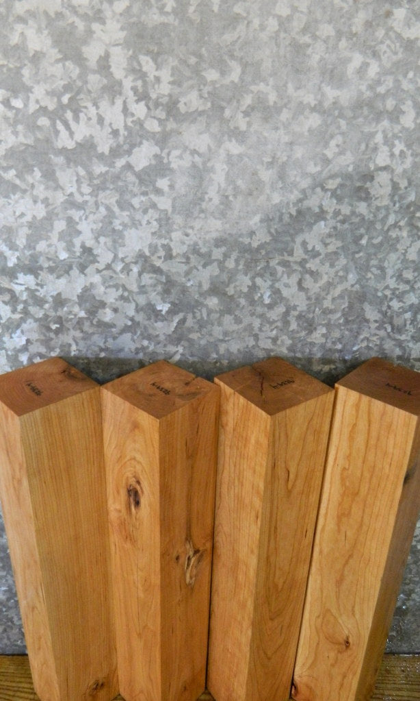 4- 4x4 Turning Blocks/Kiln Dried Cherry Rustic Table Legs 9239