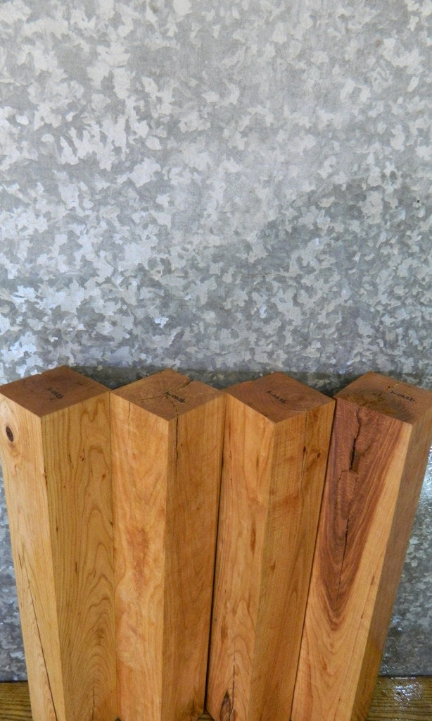 4- 4x4 Turning Blocks/Kiln Dried Salvaged Cherry Table Legs 9240