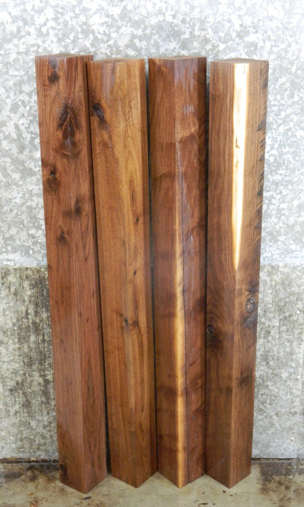 4- Kiln Dried Black Walnut Salvaged 4x4 Turning Blanks/Blocks 9265