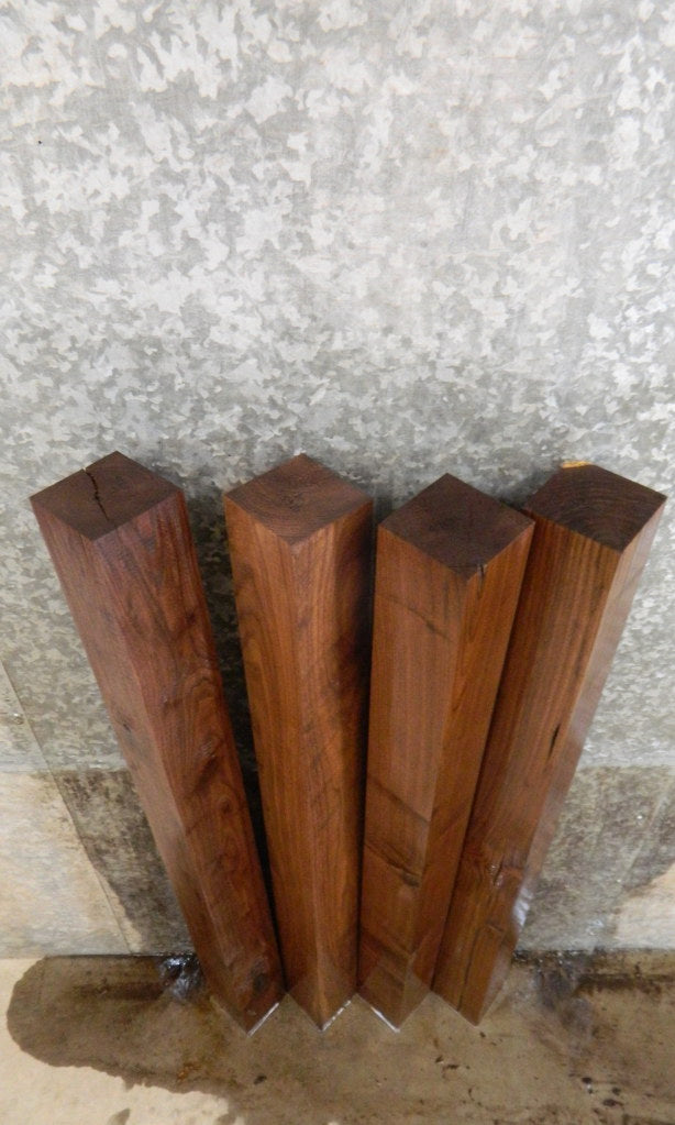 4- Kiln Dried Black Walnut Salvaged 4x4 Turning Blanks/Blocks 9265