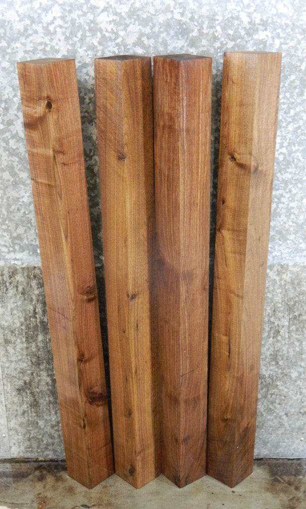 4- Kiln Dried Black Walnut Reclaimed 4x4 Turning Blanks/Blocks 9266