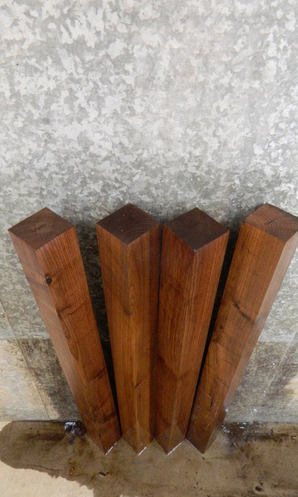 4- Kiln Dried Black Walnut Reclaimed 4x4 Turning Blanks/Blocks 9266