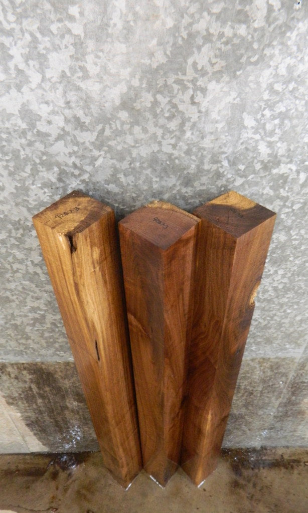 3- Black Walnut Rustic Kiln Dried 4x4 Turning Blocks/Table Legs 9267