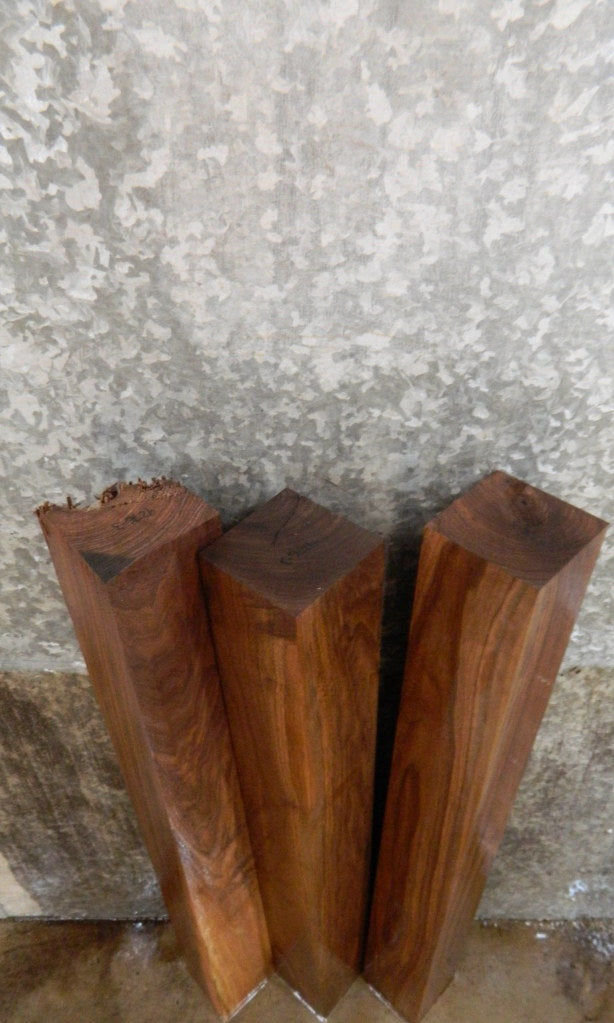 3- Rustic Black Walnut Kiln Dried 4x4 Turning Blanks/Blocks 9276