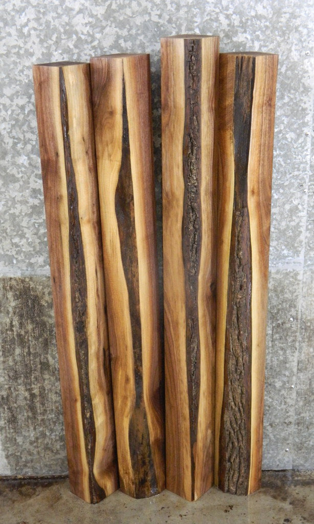 4- Rustic Kiln Dried Black Walnut 4x4 Turning Blocks/Blanks 9313