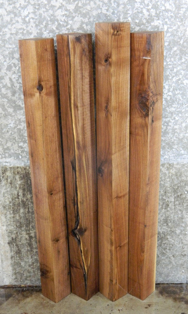 4- Rustic Kiln Dried Black Walnut 4x4 Turning Blocks/Blanks 9313