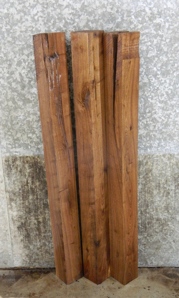 3- Reclaimed Kiln Dried Black Walnut 4x4 Turning Blocks/Blanks 9315