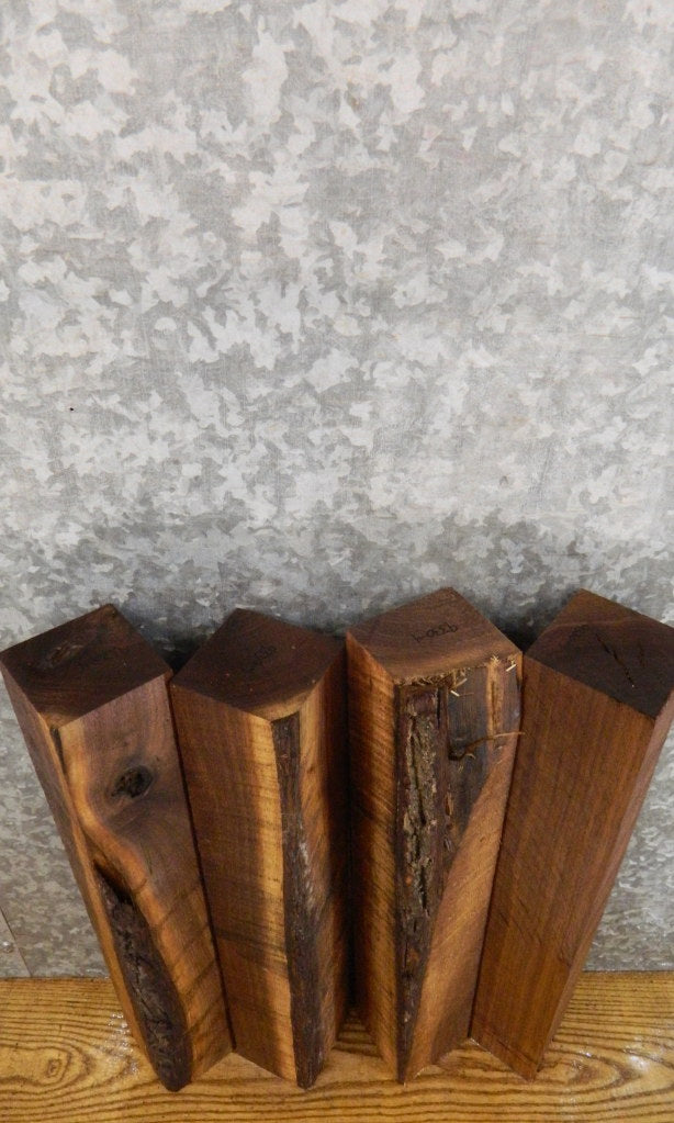 4- Salvaged Kiln Dried Black Walnut 4x4 Turning Blocks/Table Legs 9330