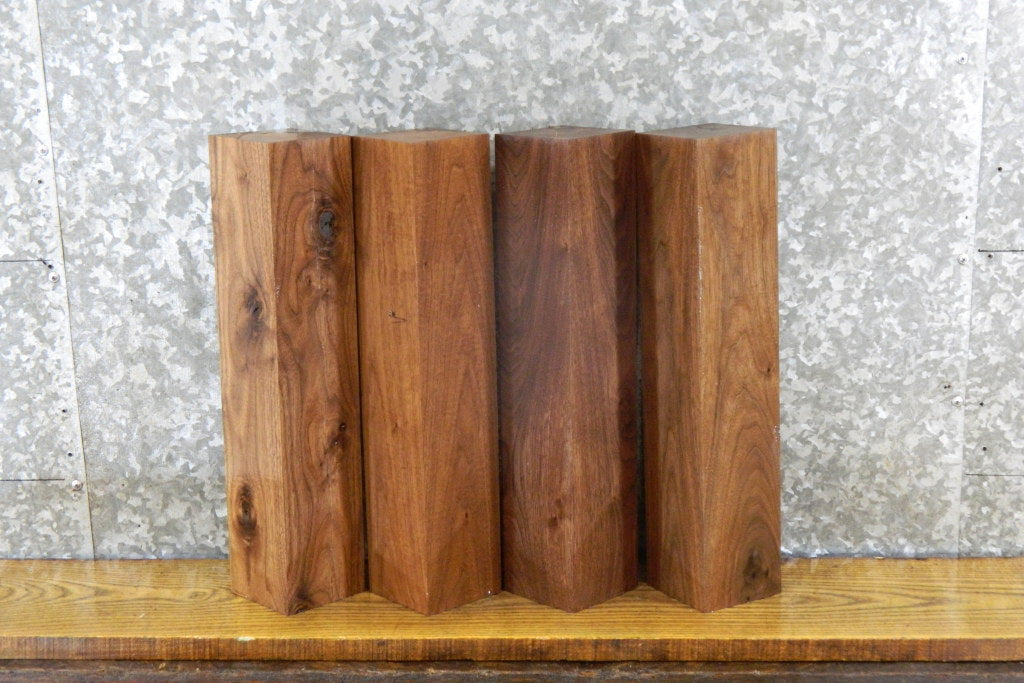 4- Black Walnut Reclaimed Kiln Dried 4x4/Turning Blocks/Blanks 9365