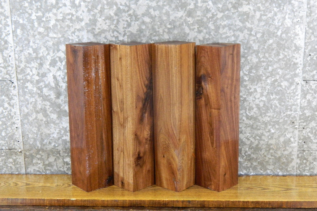 4- Rustic Black Walnut Kiln Dried 4x4/Turning Blocks/Blanks 9386